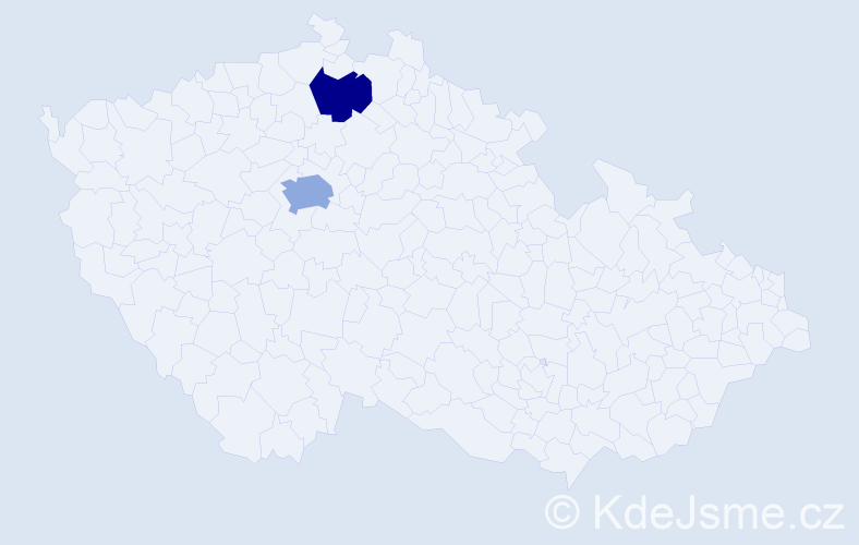 Příjmení: 'Teifel', počet výskytů 7 v celé ČR