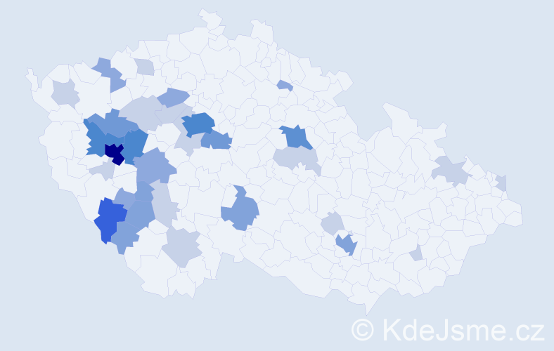 Příjmení: 'Skolková', počet výskytů 88 v celé ČR