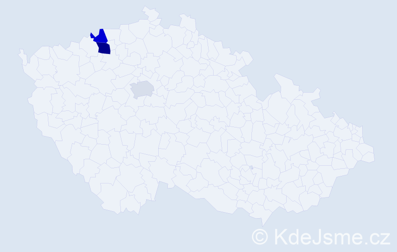 Příjmení: 'Karoši', počet výskytů 4 v celé ČR