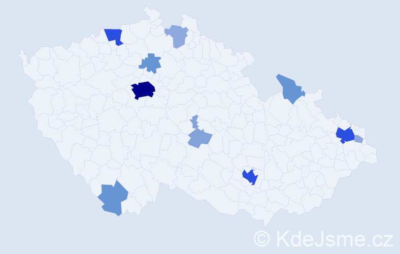 Příjmení: 'Pompe', počet výskytů 36 v celé ČR