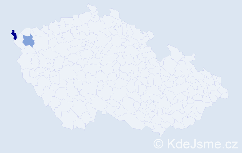 Příjmení: 'Krenžálková', počet výskytů 4 v celé ČR