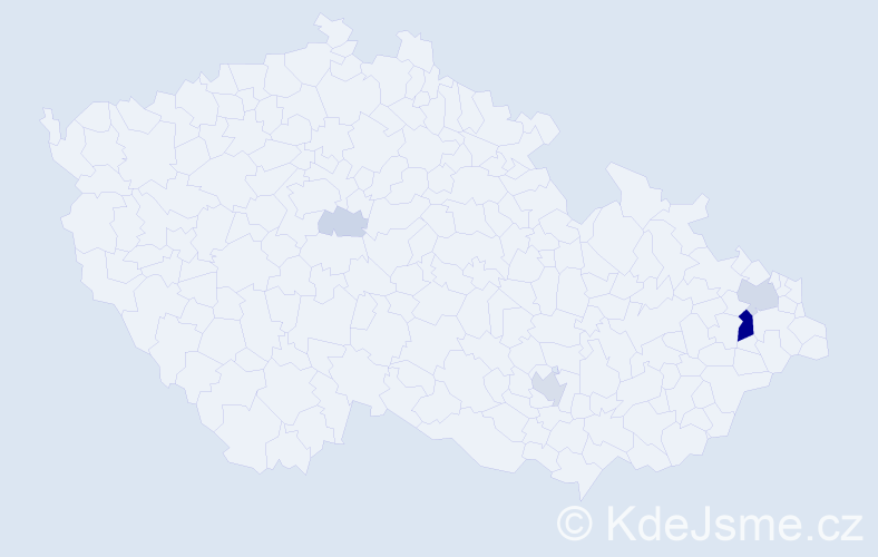 Příjmení: 'Veldamonová', počet výskytů 17 v celé ČR