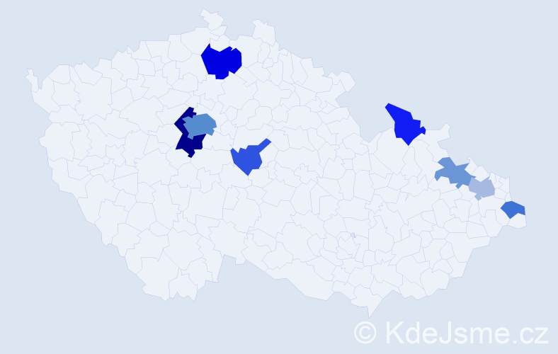Příjmení: 'Jordanidis', počet výskytů 20 v celé ČR
