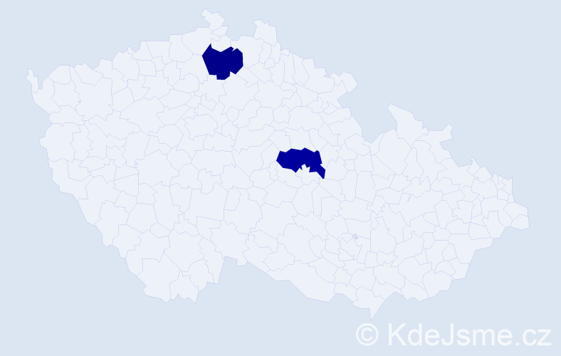 Příjmení: 'Grünermel', počet výskytů 2 v celé ČR