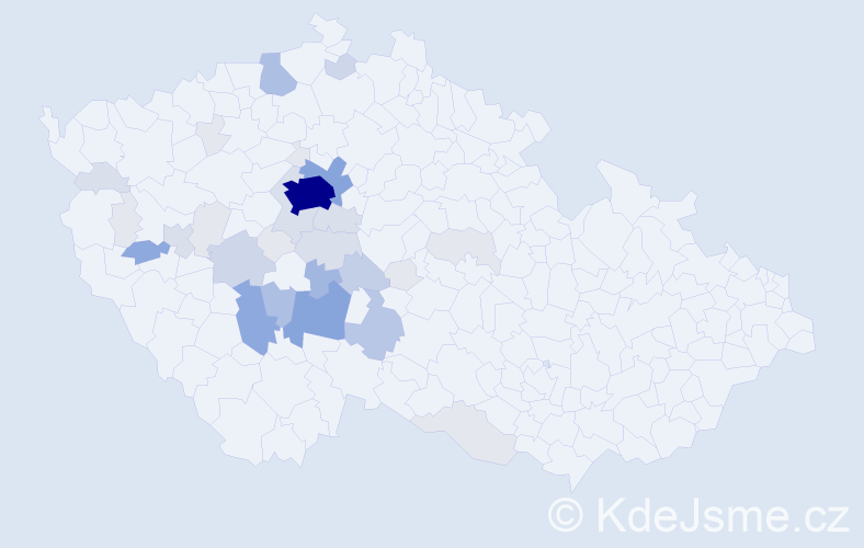 Příjmení: 'Hrubant', počet výskytů 132 v celé ČR