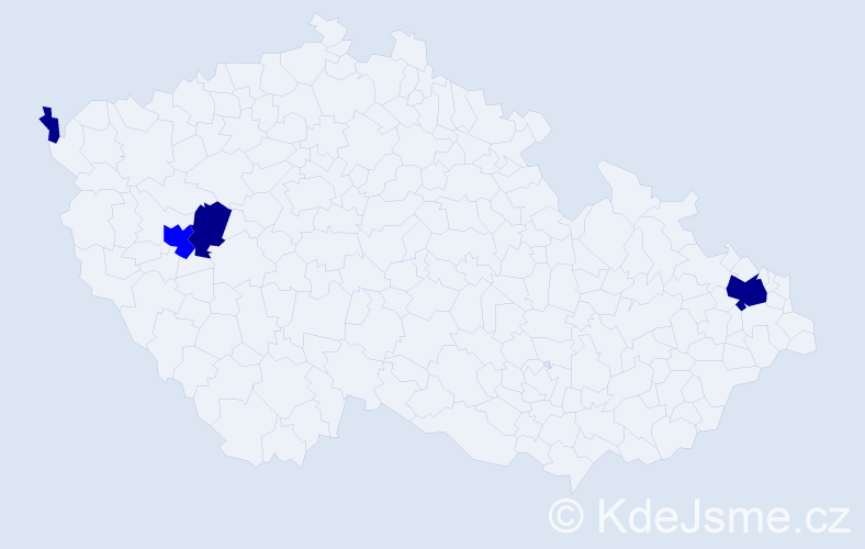 Příjmení: 'Anténová', počet výskytů 7 v celé ČR