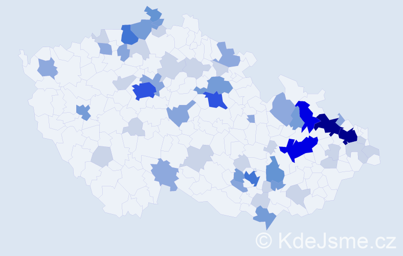 Příjmení: 'Ludwig', počet výskytů 166 v celé ČR