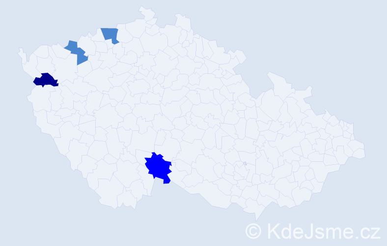 Příjmení: 'Saliová', počet výskytů 11 v celé ČR