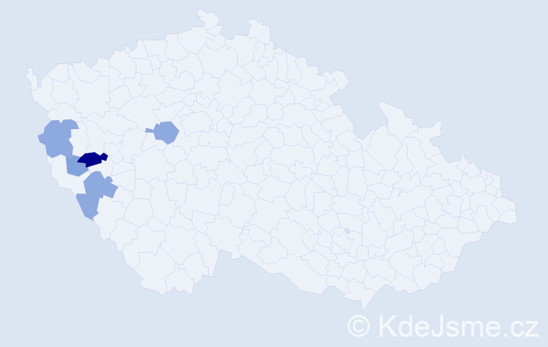 Příjmení: 'Leiderová', počet výskytů 13 v celé ČR