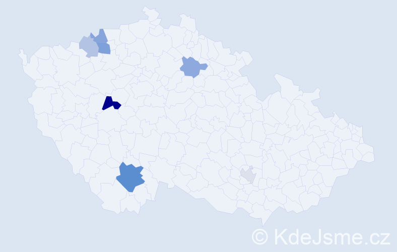 Příjmení: 'Laumannová', počet výskytů 14 v celé ČR
