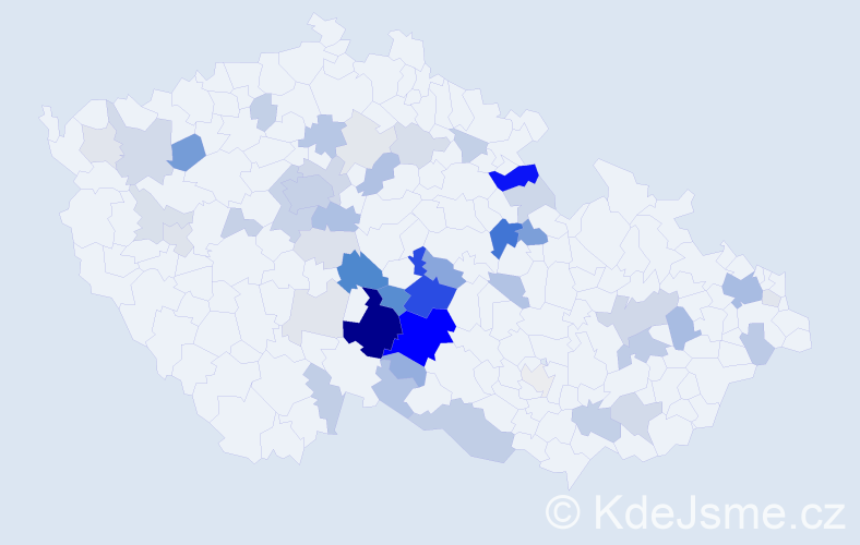 Příjmení: 'Šeredová', počet výskytů 168 v celé ČR