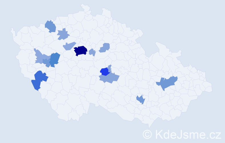 Příjmení: 'Weingärtner', počet výskytů 48 v celé ČR