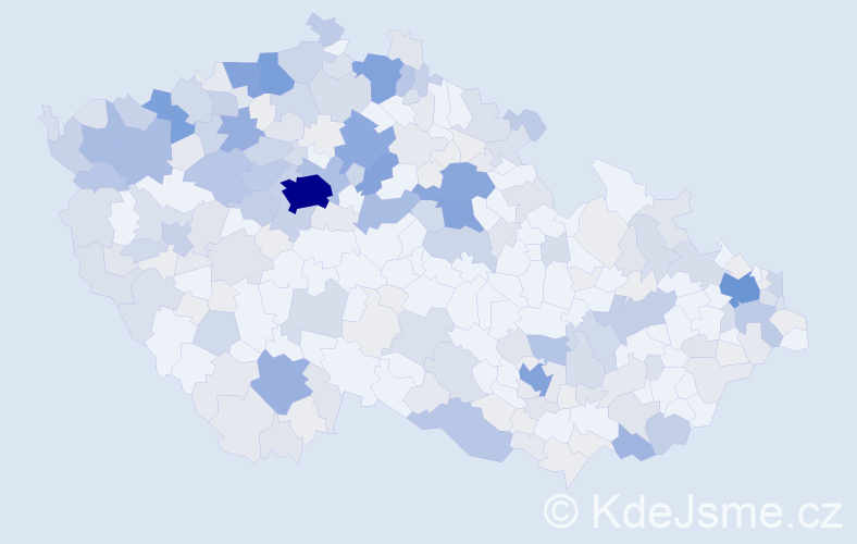 Příjmení: 'Farkaš', počet výskytů 908 v celé ČR