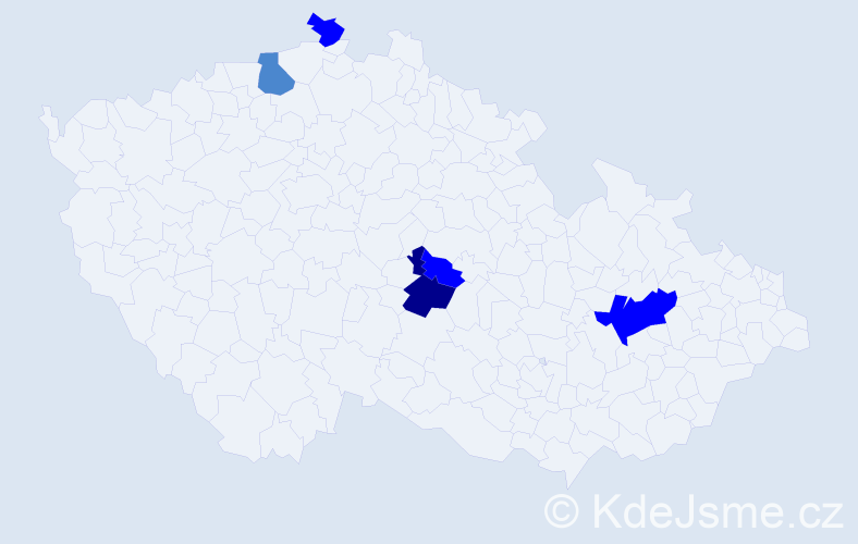 Příjmení: 'Kraučuková', počet výskytů 10 v celé ČR