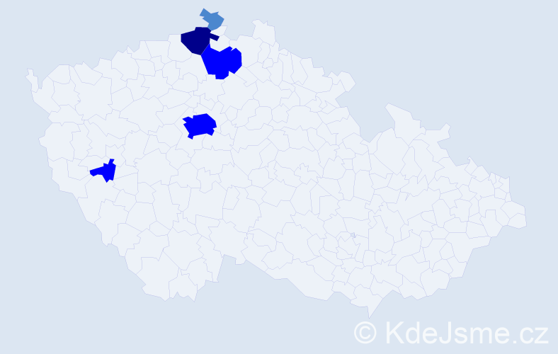 Příjmení: 'Möser', počet výskytů 10 v celé ČR
