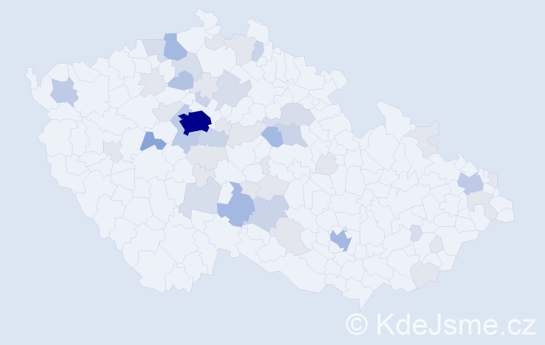 Příjmení: 'Kautská', počet výskytů 135 v celé ČR