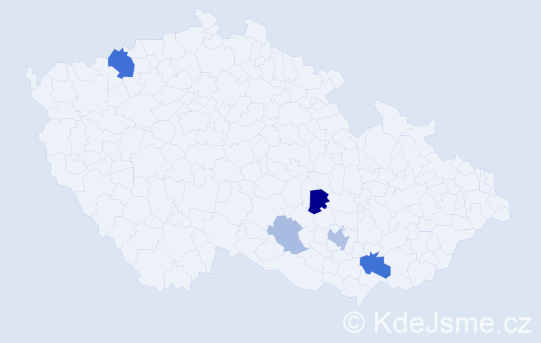 Příjmení: 'Koenigová', počet výskytů 13 v celé ČR