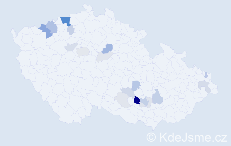 Příjmení: 'Limberg', počet výskytů 67 v celé ČR