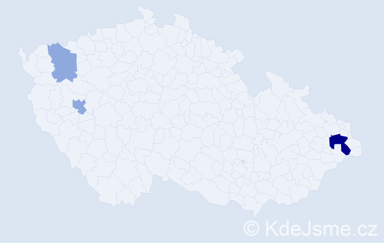 Příjmení: 'Halanda', počet výskytů 9 v celé ČR