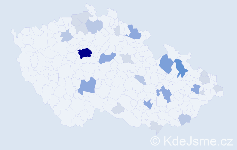 Příjmení: 'Lee', počet výskytů 67 v celé ČR