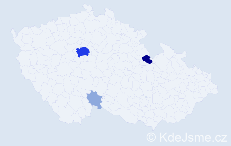 Příjmení: 'Honskus', počet výskytů 16 v celé ČR
