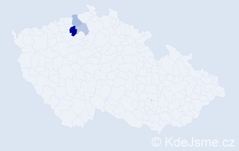 Příjmení: 'Wajshajtlová', počet výskytů 7 v celé ČR