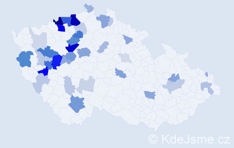 Příjmení: 'Lipert', počet výskytů 148 v celé ČR