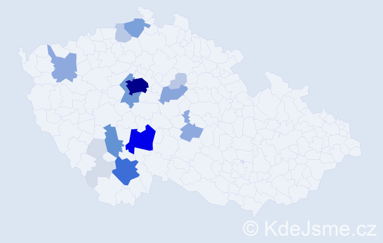 Příjmení: 'Rothbauer', počet výskytů 77 v celé ČR