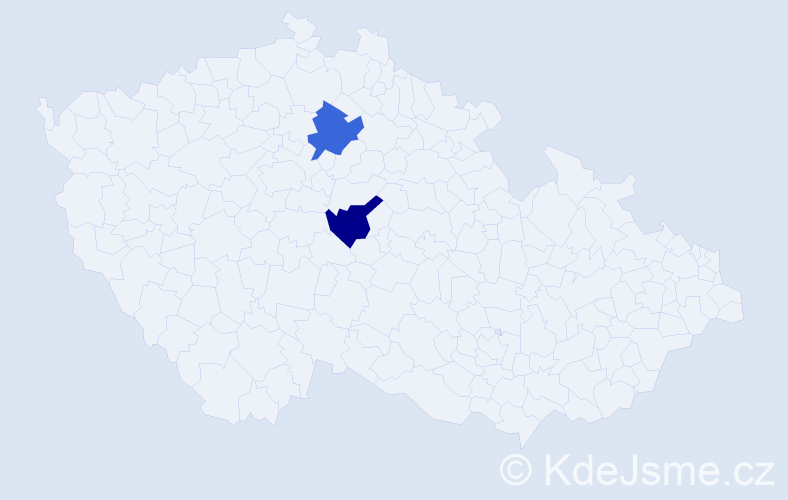 Příjmení: 'Salmanovová', počet výskytů 2 v celé ČR