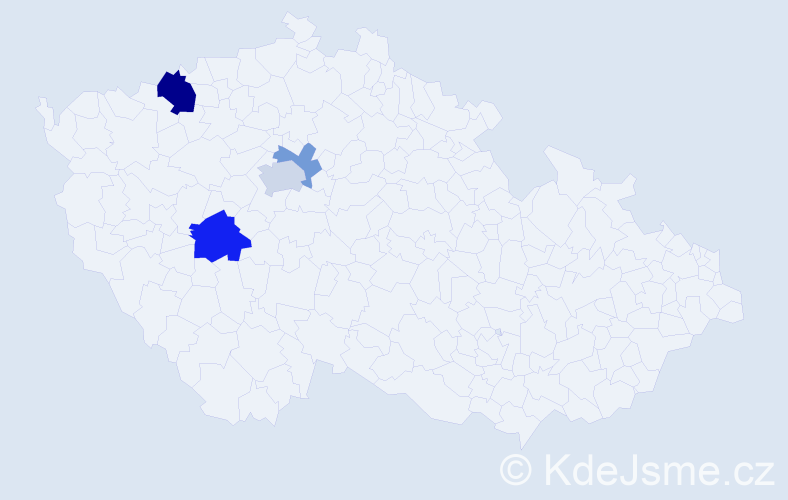 Příjmení: 'Kutchan', počet výskytů 8 v celé ČR