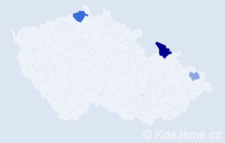 Příjmení: 'Maniurová', počet výskytů 6 v celé ČR