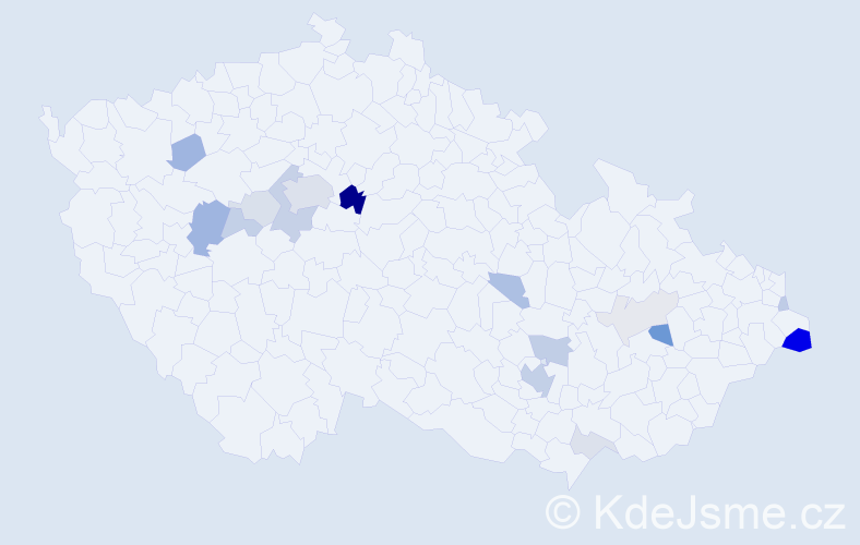 Příjmení: 'Friedmann', počet výskytů 50 v celé ČR