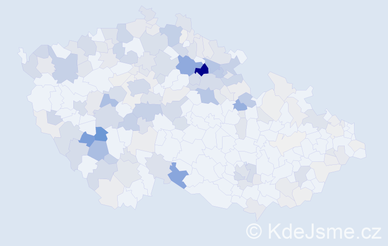 Příjmení: 'Karešová', počet výskytů 573 v celé ČR