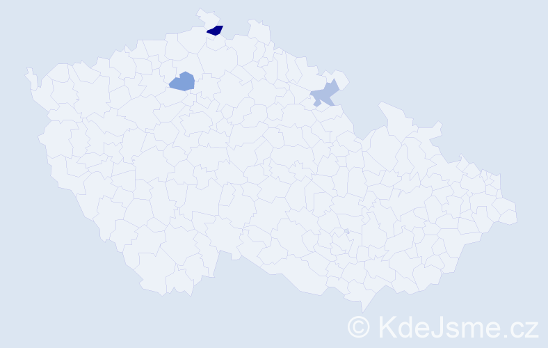 Příjmení: 'Denigrová', počet výskytů 9 v celé ČR