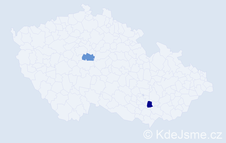 Příjmení: 'Kalabin', počet výskytů 2 v celé ČR