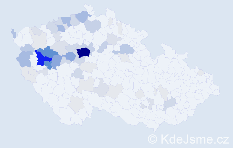 Příjmení: 'Krofta', počet výskytů 248 v celé ČR