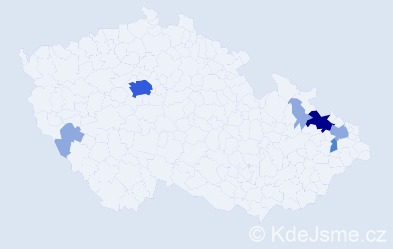Příjmení: 'Neuwerth', počet výskytů 13 v celé ČR