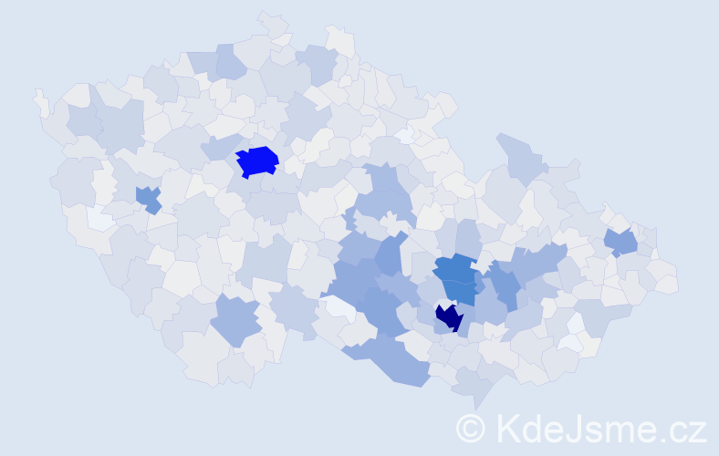 Příjmení: 'Sedlák', počet výskytů 4682 v celé ČR