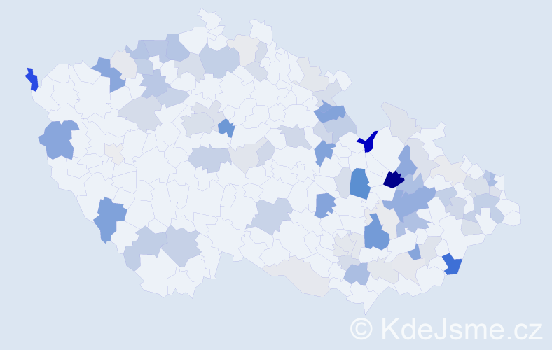 Příjmení: 'Mišáková', počet výskytů 242 v celé ČR