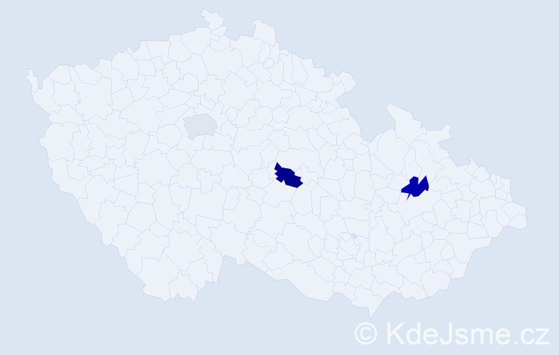 Příjmení: 'Tionová', počet výskytů 6 v celé ČR