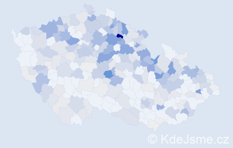 Příjmení: 'Ulrich', počet výskytů 1010 v celé ČR