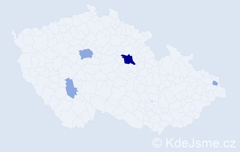 Příjmení: 'Maka', počet výskytů 8 v celé ČR