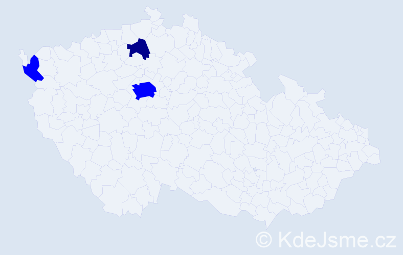 Příjmení: 'Brandon', počet výskytů 4 v celé ČR