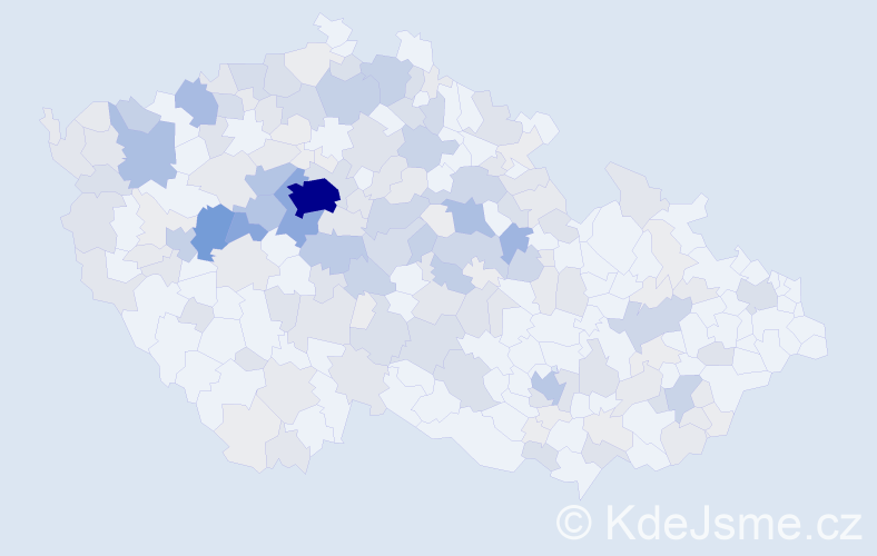 Příjmení: 'Bělohlávek', počet výskytů 710 v celé ČR