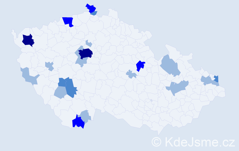 Příjmení: 'Talian', počet výskytů 41 v celé ČR