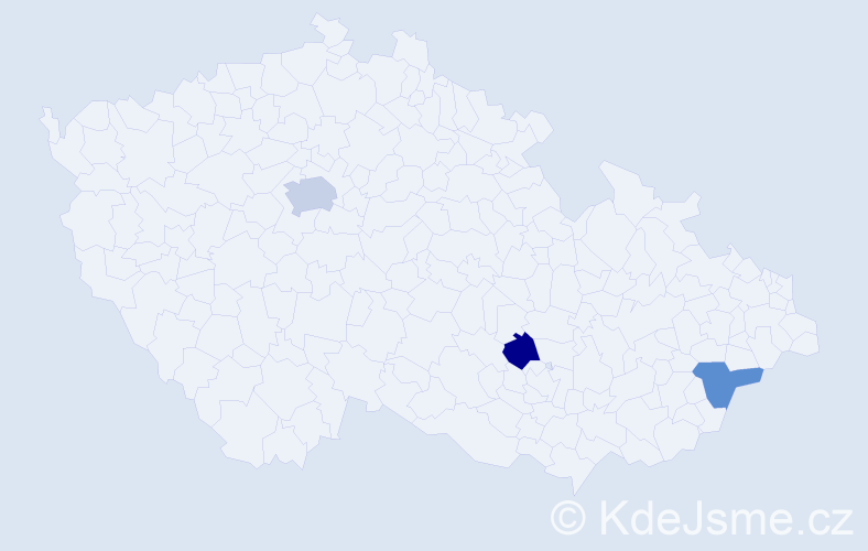 Příjmení: '"De Vita"', počet výskytů 4 v celé ČR