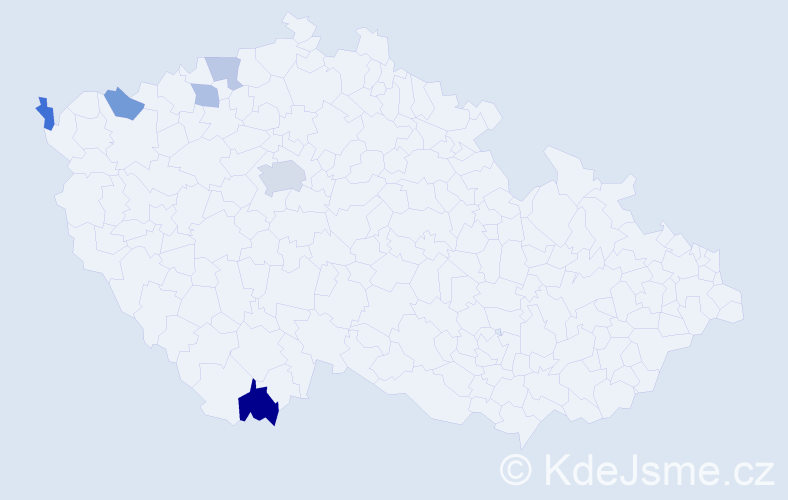 Příjmení: '"Bui Hoang"', počet výskytů 10 v celé ČR