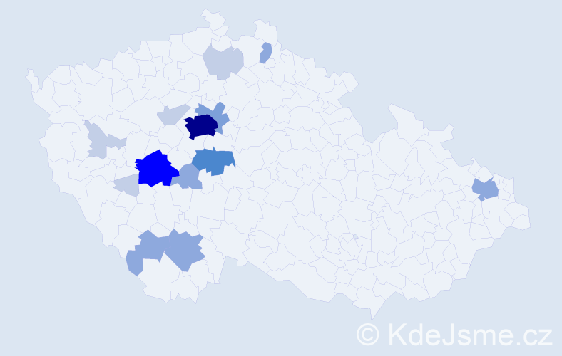 Příjmení: 'Smejtek', počet výskytů 41 v celé ČR