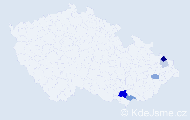 Příjmení: 'Baturný', počet výskytů 12 v celé ČR