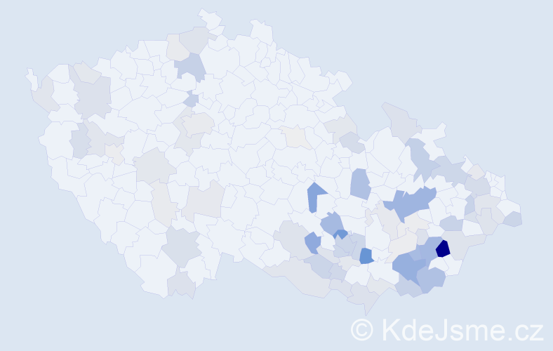 Příjmení: 'Halová', počet výskytů 275 v celé ČR